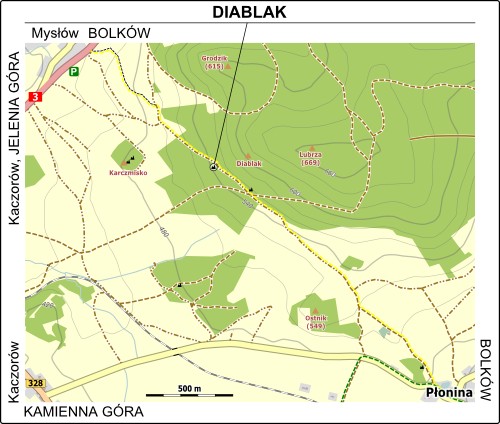 Mapa dojścia do Diablaka